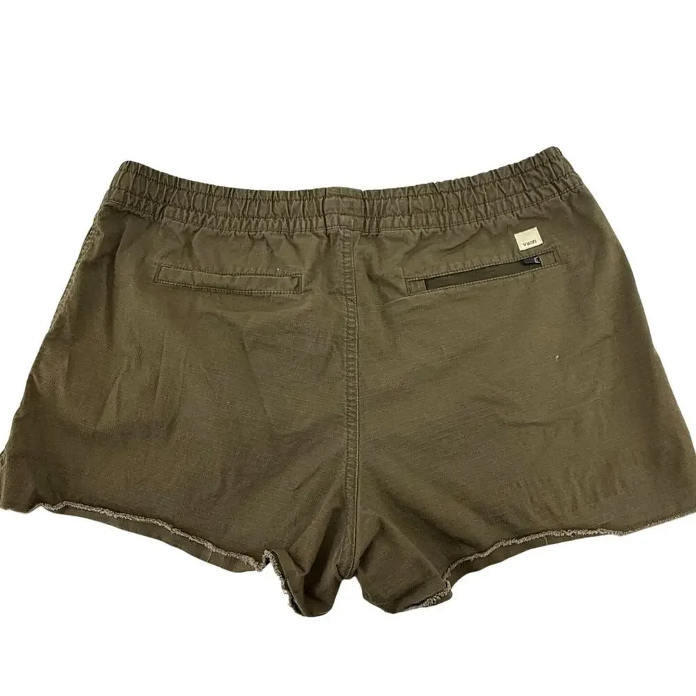 Vuori Olive Ripstop Drawstring Shorts L - Picture 2 of 4